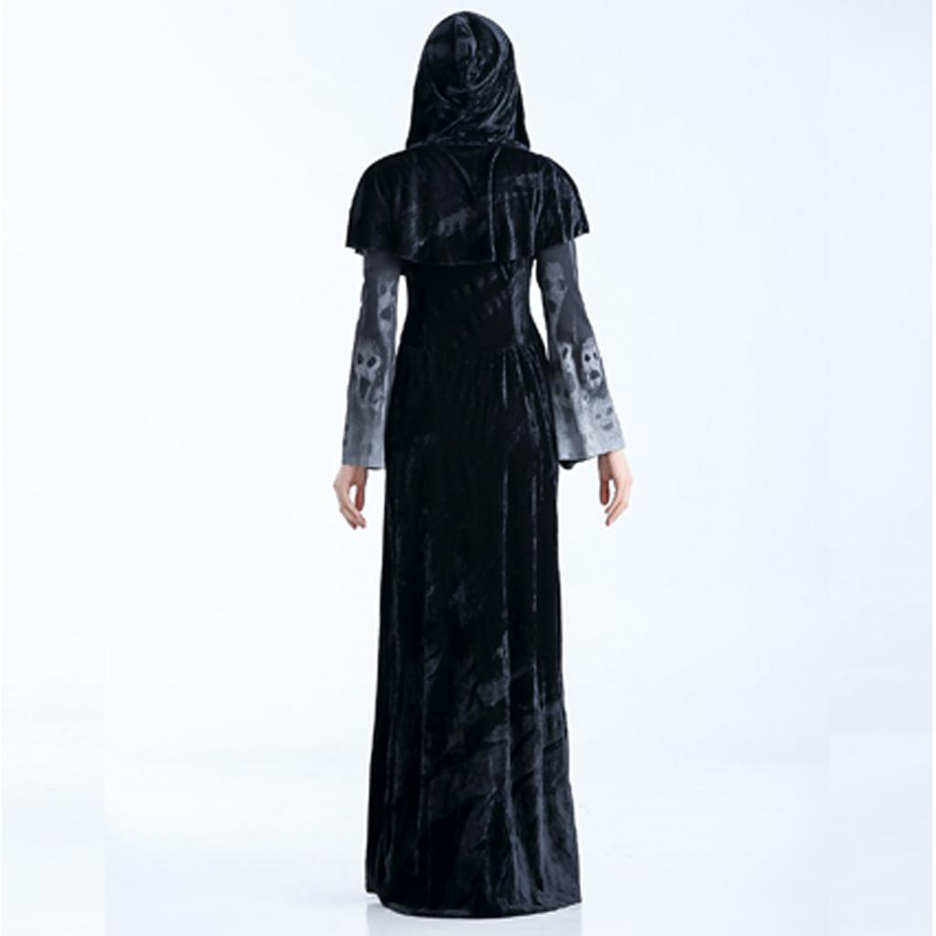 (проектор)Хэллоуин костюм косплей женское платье смерти костюмы скелета