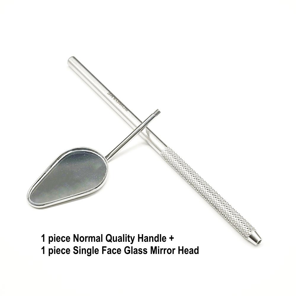 Стоматологическое зеркало для рта Одонтоскоп Уход за полостью рта Чистота зубов Осмотр Гигиена Стеклянное зеркало Зеркало с ручкой