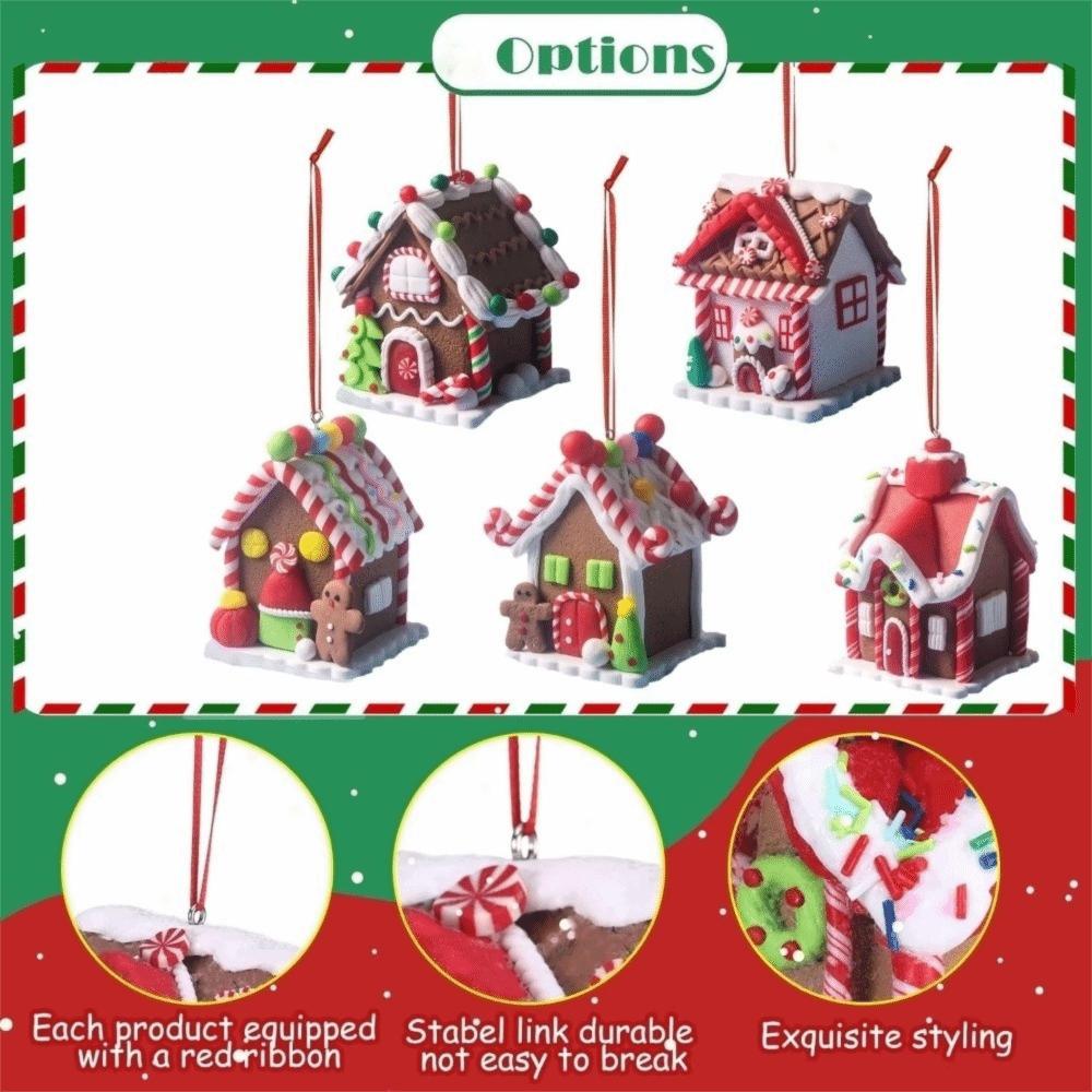 Christmas Gingerbread House Gingerbread House Decor Holiday House Ornaments Xmas Tree Decoration