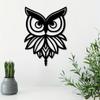 1pc Luxury Owl Wall Decor - Modern Metal Wall Hanging Art for Birthday Parties, Iron Crafts Room Decor & Outdoor Home Decoration