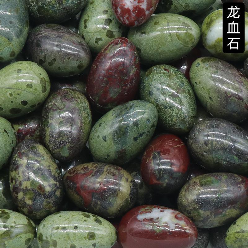 1pcs Egg Shaped 30mm Crystal Jade Small Egg Mining Bird Egg Stone Easter Colored Egg Natural Crystal Stone Gypsum Dropshipping