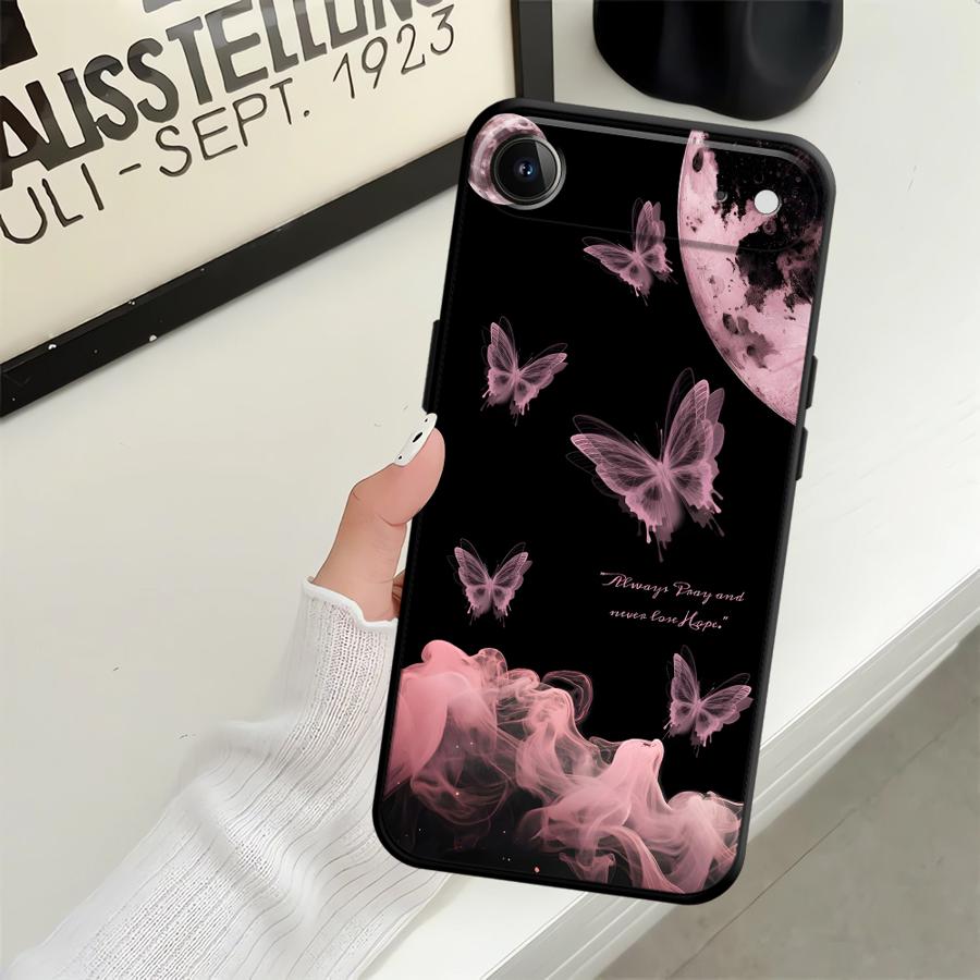 Чехол для Apple iPhone 17 Pro Max XR XS MAX 15 Pro 7 8 16 12 13 14 11 Air Funda Чехол для телефона Простая Бабочка