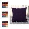 Luxurious Plain Solid Color Throw Pillow Case For Home Decor Linen Cotton Cushion Cover