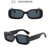Women Square Colorful transparent Sunglasses Fashion Jelly Color Hip Hop Sunglasses Ladies classic Wild outdoor Shades Rectangle Sun Glasses
