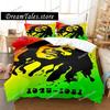 Постельное белье Bob Marley Комплект Пододеяльник Наволочка 100% Полиэстер 3D Домашний Текстиль