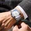 Уникальные черные часы для мужчин, модные классические кварцевые наручные часы, роскошные водонепроницаемые мужские часы с ремешком из нержавеющей стали от лучшего бренда