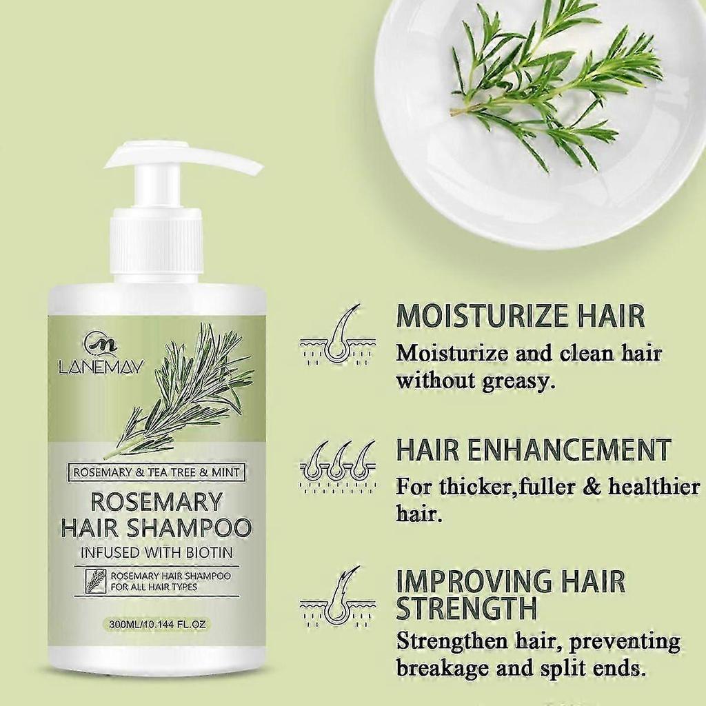 Rosemary Hair Growth Shampoo for Hair Loss, Thinning Hair for Men and Women - Rosemary Mint Strengthening Shampoo with Tea Tree Oil Bition