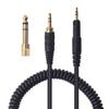 Audio Cable Rewind To Public AUX Extension Line Compatible with Audio Technica Earphones ATH-M70x 3.5mm/6.35mm 2.5mm ATH-M50X ATH-M40X ATH-M30X