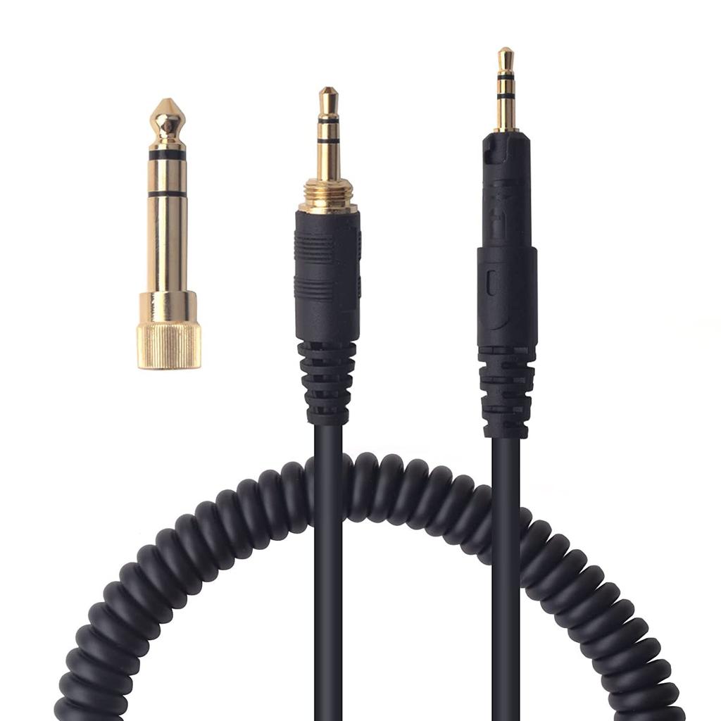 Audio Cable Rewind To Public AUX Extension Line Compatible with Audio Technica Earphones ATH-M70x 3.5mm/6.35mm 2.5mm ATH-M50X ATH-M40X ATH-M30X