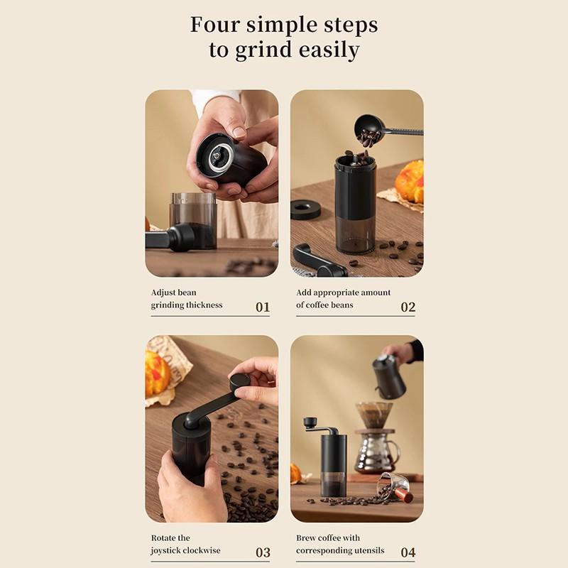 Manual Coffee Grinder Portable Coffee Utensils Manual Bean Grinder Adjustable Coffee Grinding Grinder