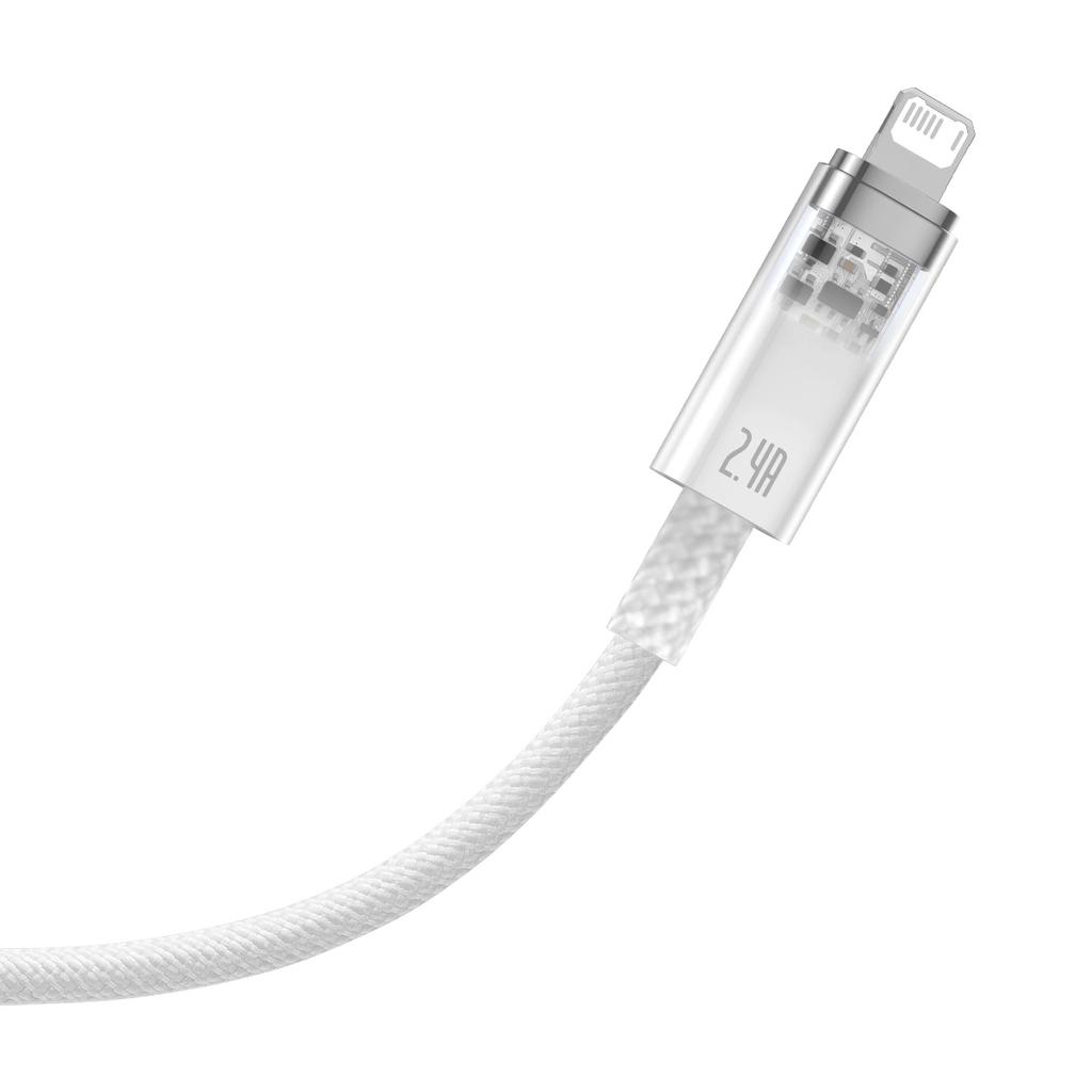 Baseus Explorer Series Cable Usb - Lightning 2.4A 2 M White (Cats010102)