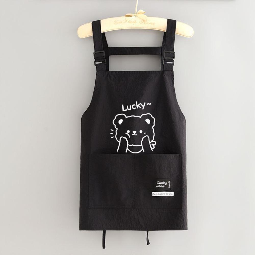 Anti-fouling Chef Apron Waterproof Cooking Baking Bibs Portable Kitchen Apron for Home Kitchen