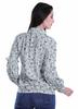 Moomaya Printed Long Sleeve Top For Women Classic CollarA  SummerA  Button Up