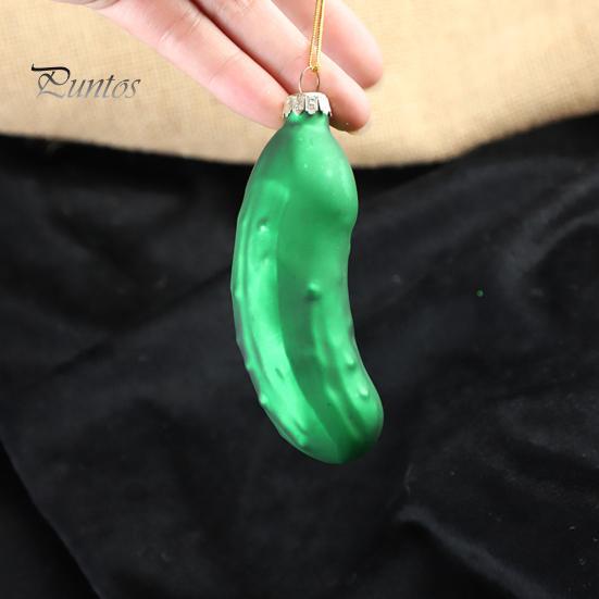 Подвесное украшение в виде огурца с шнурком, легко подвешиваемое рождественское украшение в виде соленья на елку