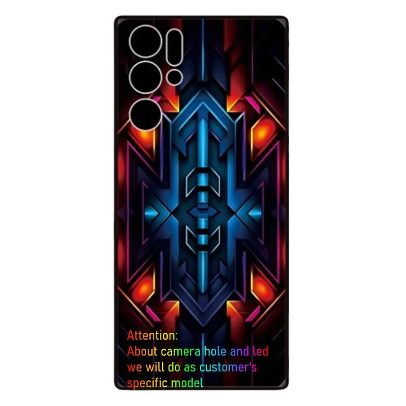 Для ZTE nubia Red Magic 9 Pro 9 Pro Plus 10S Pro 10 Pro Plus 8 8s 7 7s 6 6s Pro 8 Pro Plus Светодиодный чехол-вспышка со стеклянной задней крышкой
