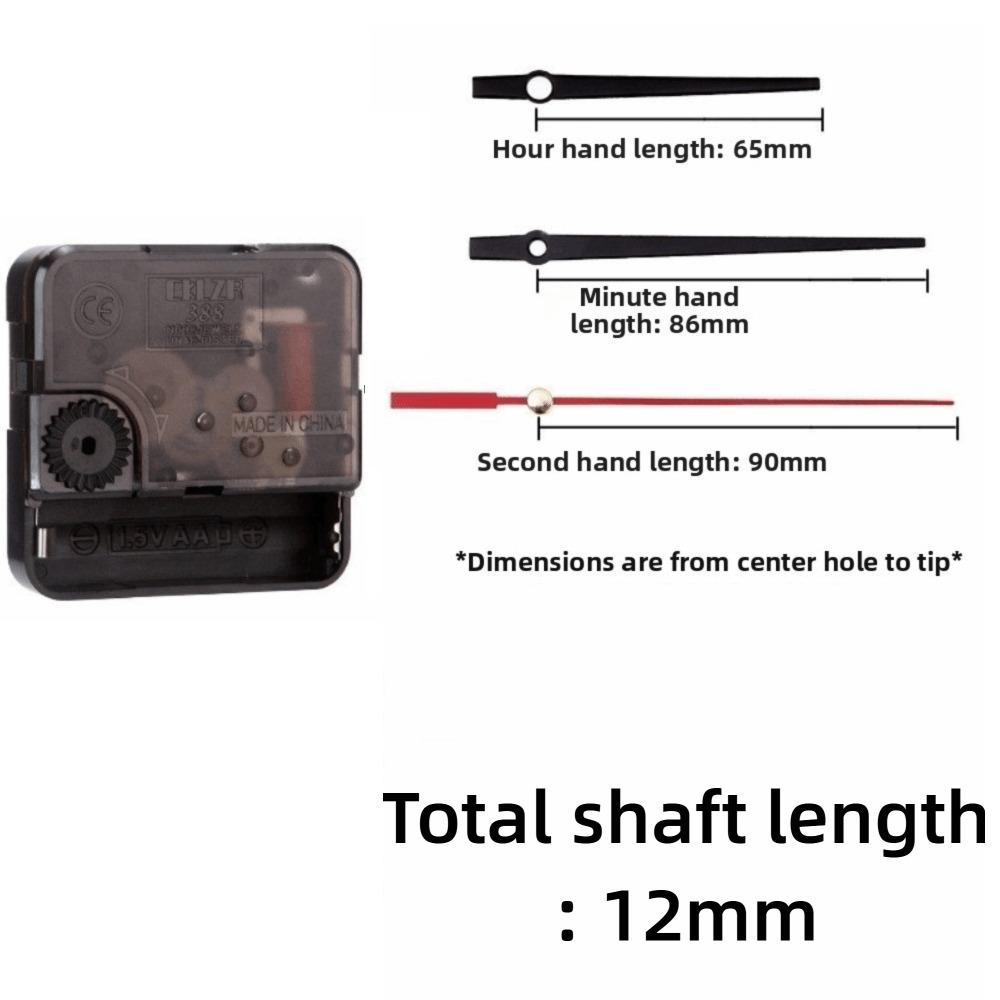 Battery Operated Classic Quartz Clock Movement Silent Sweep Clock Accessories New Clock Mechanism