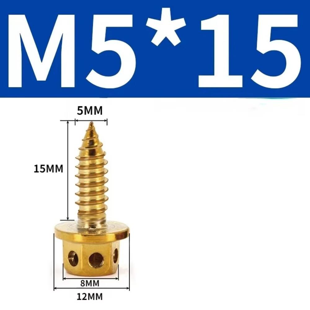 Gold/Burnt Blue Self Tapping Screw M4 M5 Hex Head Screws High Quality Allen Head Screw Motorcycle