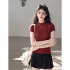 Mokana Women's Mock Neck Short Sleeve T-Shirt