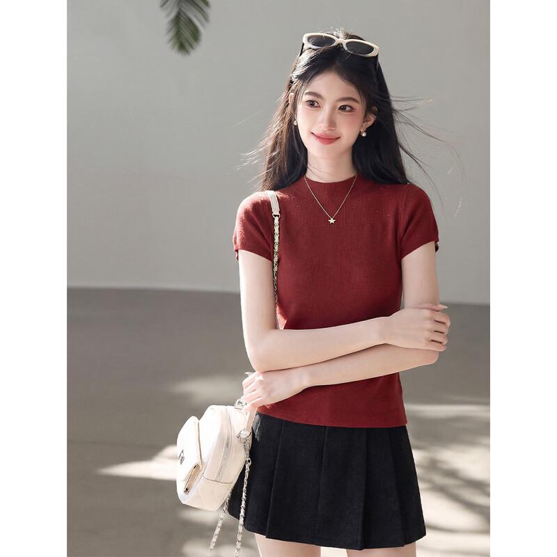 Mokana Women's Mock Neck Short Sleeve T-Shirt
