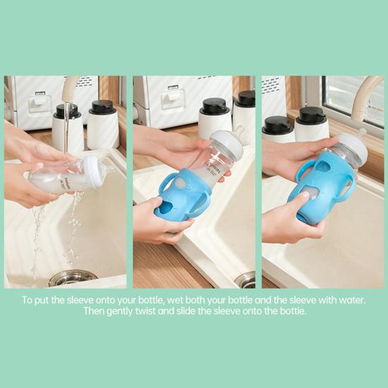 Силиконовый чехол для бутылки с ручкой, изолированный чехол для стакана 45755 унций