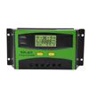 12V/24V PWM Solar Controller Dual USB Double Button Operation Solar Charge Controller with LCD