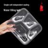 Disposable 5-Compartment Clear Meal Prep Containers
