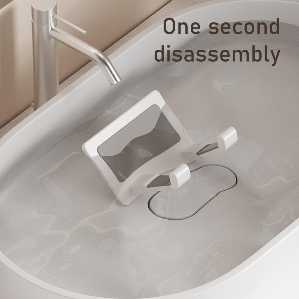 Элегантные прочные алюминиевые пластиковые самоклеящиеся настенные держатели для фена для легкой установки и снятия в ванных комнатах