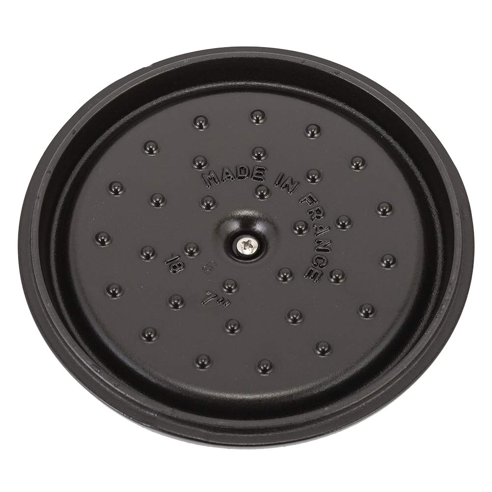 Staub Pico Cocotte круглый 18 см графитово-серый 1101818 Кастрюля Эмалированная кастрюля Rund Brater графитовый серый Кастрюля Pico Cocotte Стильная посуда Кухонные принадлежности