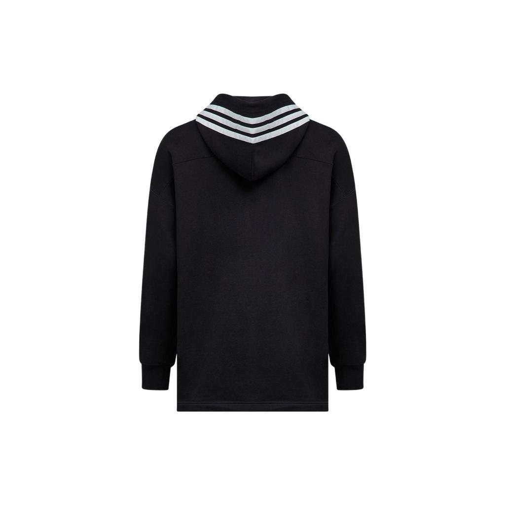 Y-3 Ss22 Solid Logo Stripes Printed Long Sleeve Hoodie Jacket Men jackets Black HG6072