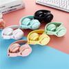 Y08 Беспроводные Bluetooth-наушники Macaron Наушники Стерео повязка на голову Игровая гарнитура с микрофоном Подарок геймеру для девочек для мобильного планшета