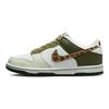 Детские кроссовки Dunk Low GS Leopard White Coconut-Milk Rough Green DX9282-100