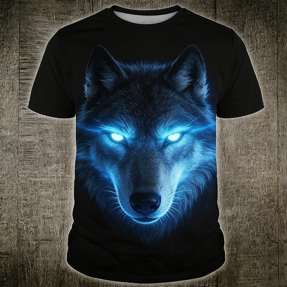 Men's Dragon T Shirt Short Sleeve T shirt 3D Print Crew Neck Shirt Designer Gothic Party Street Casual White Summer Spring