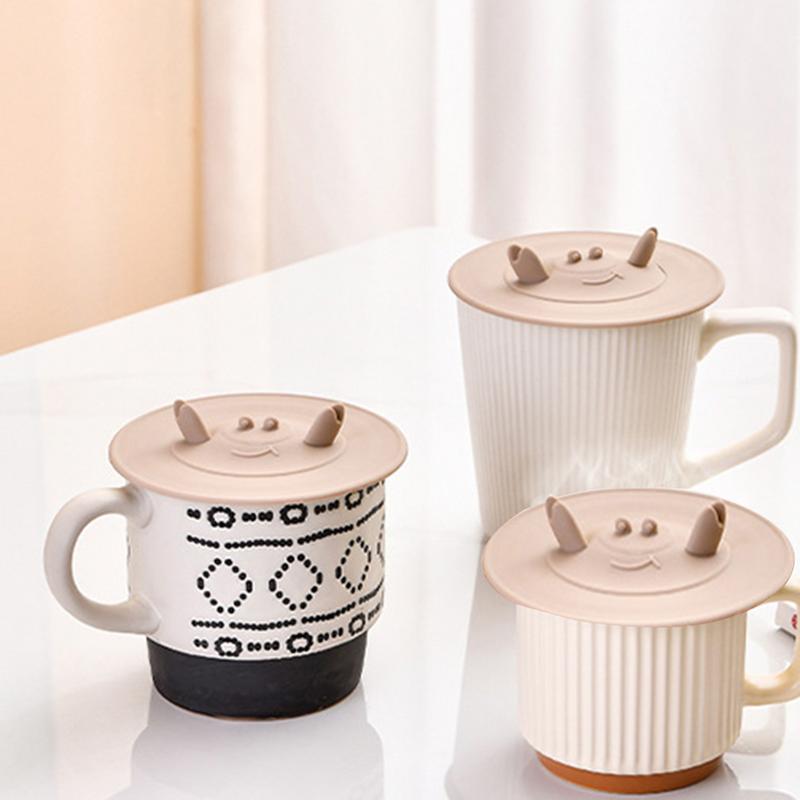 Силиконовые крышки с отверстием для соломинки, силиконовые крышки для чашек в форме краба, многоразовые силиконовые крышки для кружек и чашек, крышки с вакуумным уплотнением для сохранения