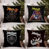 J-Judas P-Priest Наволочка Диван Гостиная Спальня Двусторонняя печать Квадратная подушка Подушка для сна Наволочка