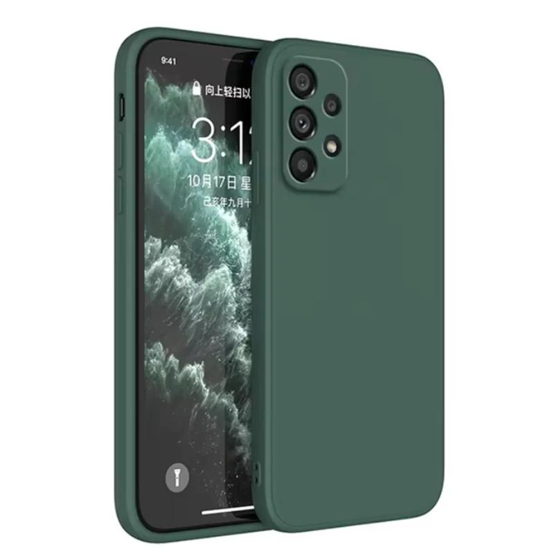 Роскошный чехол для телефона из жидкого силикона для Samsung A13 A14 A15 A21S A25 A31 A32 A33 A34 A35 A36 A41 A42 A50 A51 A52 Задняя крышка