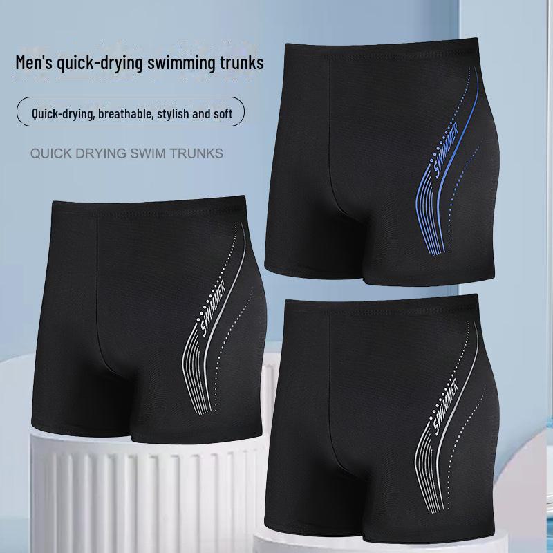 Мужские быстросохнущие свободные плавки-шорты и комплект принадлежностей для плавания, не стесняющие движений, большого размера
