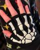 Luminous Halloween Skeleton Skull Gloves Punk Half Finger Gloves Winter Unisex Skull Fingerless Knitted Mitten Glow In The Dark