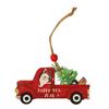 Christmas Ornaments Red Truck Christmas Tree Decoration, Christmas Ornaments Bulks, Wooden Farmhouse Hanging Crafts
