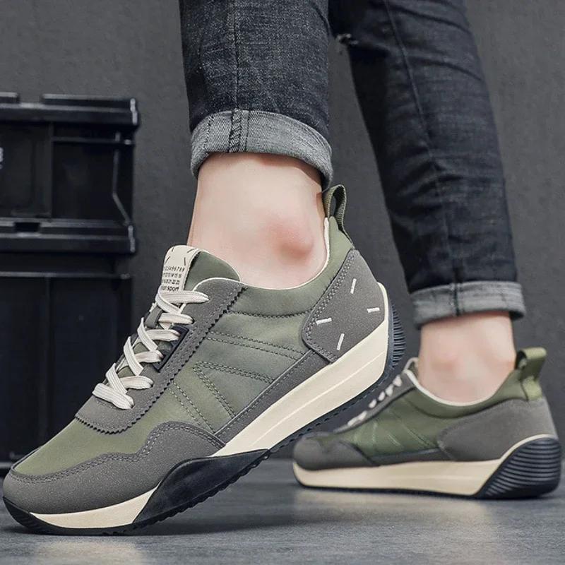 Модные мужские кроссовки на четыре сезона, дизайнерские дышащие повседневные спортивные туфли, противоскользящие, уличные, модные, повседневные туфли на платформе