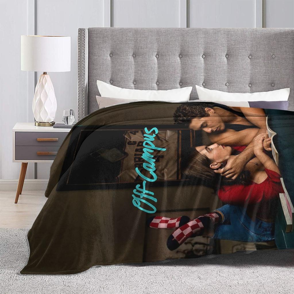 Hannah and Garrett Off Campus Blanket Flannel Funny Warm Throw Blanket for Home Restaurant Decoration,