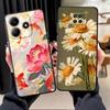 Чехол для Xiaomi Redmi Note 14 14C A4 A5 10 12C 13C K80 A3 A1 13 Pro Plus 9 8 7 12 11 Чехол для телефона A1 A2 K40 Масляная живопись Цветок