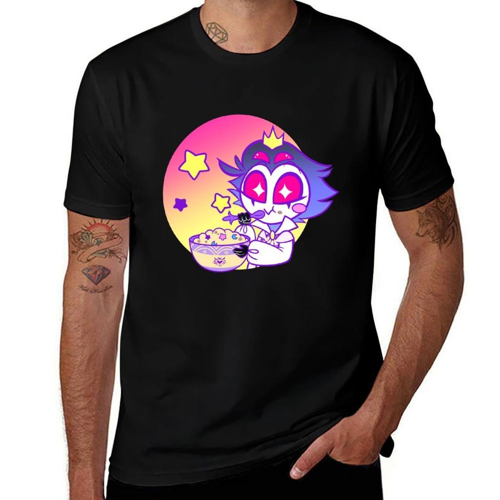 Helluva Boss Little Stolas With Cereal Bowl Tshirt Graphic T Shirts For Unisex Unisex T Shirt Summer T Shirt Unisex Luxury Tshirt