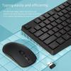 Ergonomic 2.4G Plug And Play Wireless Keyboard Mouse Combo Full Size 104 Keys Wireless Keyboard Mouse Set For Win 7/8/10/XP/MAC