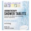 Aromatherapy Shower Tablets, Reviving Peppermint, 3 Tablets, 1oz Each
