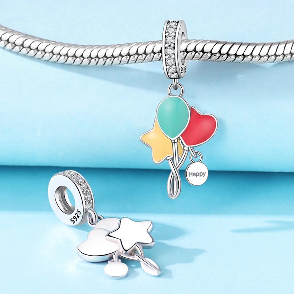 Balloon Birthday Cake Bone Tooth Stethoscope Bead Components Copper Metal Charm Bead Components Pendant Bead Component Compatible With Women