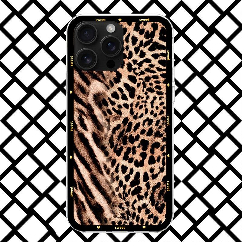 Чехол для телефона с принтом леопарда для iPhone 17 Air 16 16E 15 14 Plus 13 Mini 12 11 Pro Max 7 8 + SE 2020 Мягкий чехол Fundas 17 Air
