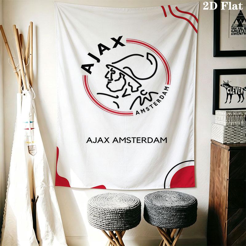 AFC Ajax Wall Hanging Printed Fabric Blanket Decorative Tapestries for Bedroom Living Room Home Decor