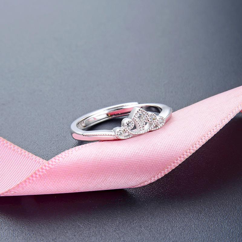 Lindon Classic 925 Sterling Silver Zircon Ring Ladies Jewelry Wedding Promise Party Gift