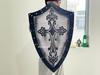 Medieval Templar Shield: Wooden Knight's Cross, Cosplay LARP Decor