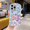 Чехол для телефона: Плоский 2D дизайн, подходящий для защитного чехла iPhone 18 17 16 15 14 13 Pro, стиль для пары, нежный и романтичный, подарок на Рождество и Хэллоуин